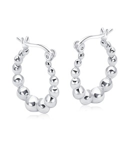 Silver Hoop Earring HO-2575